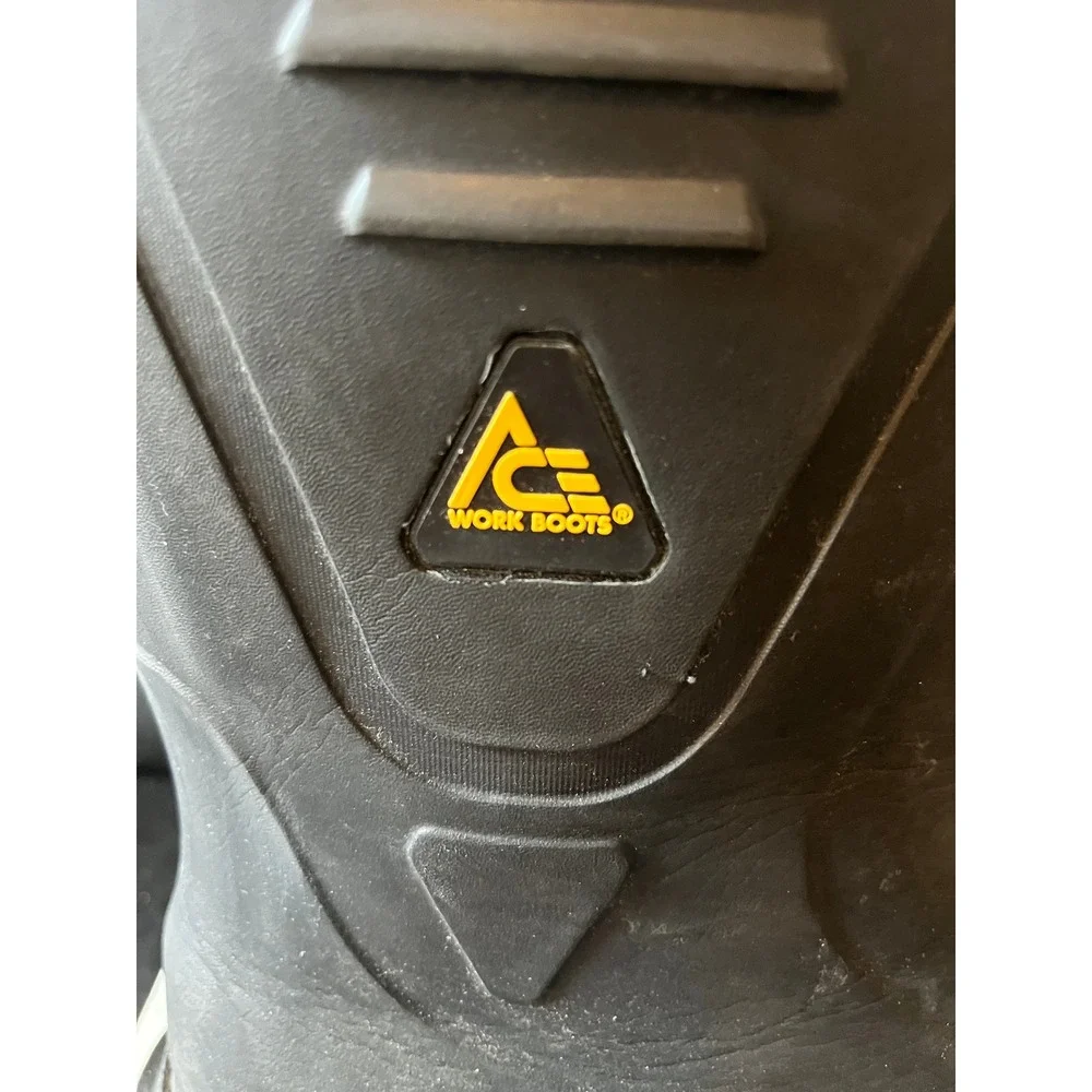 ACE Work Boots Bullfrog Elite CT Composite Toe Black Rubber Safety Boots